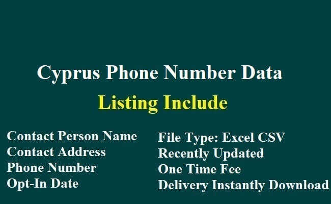 Cyprus Phone Number Data