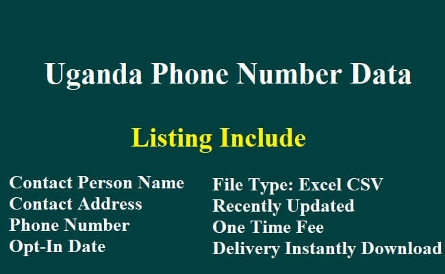 Uganda Phone Number Data